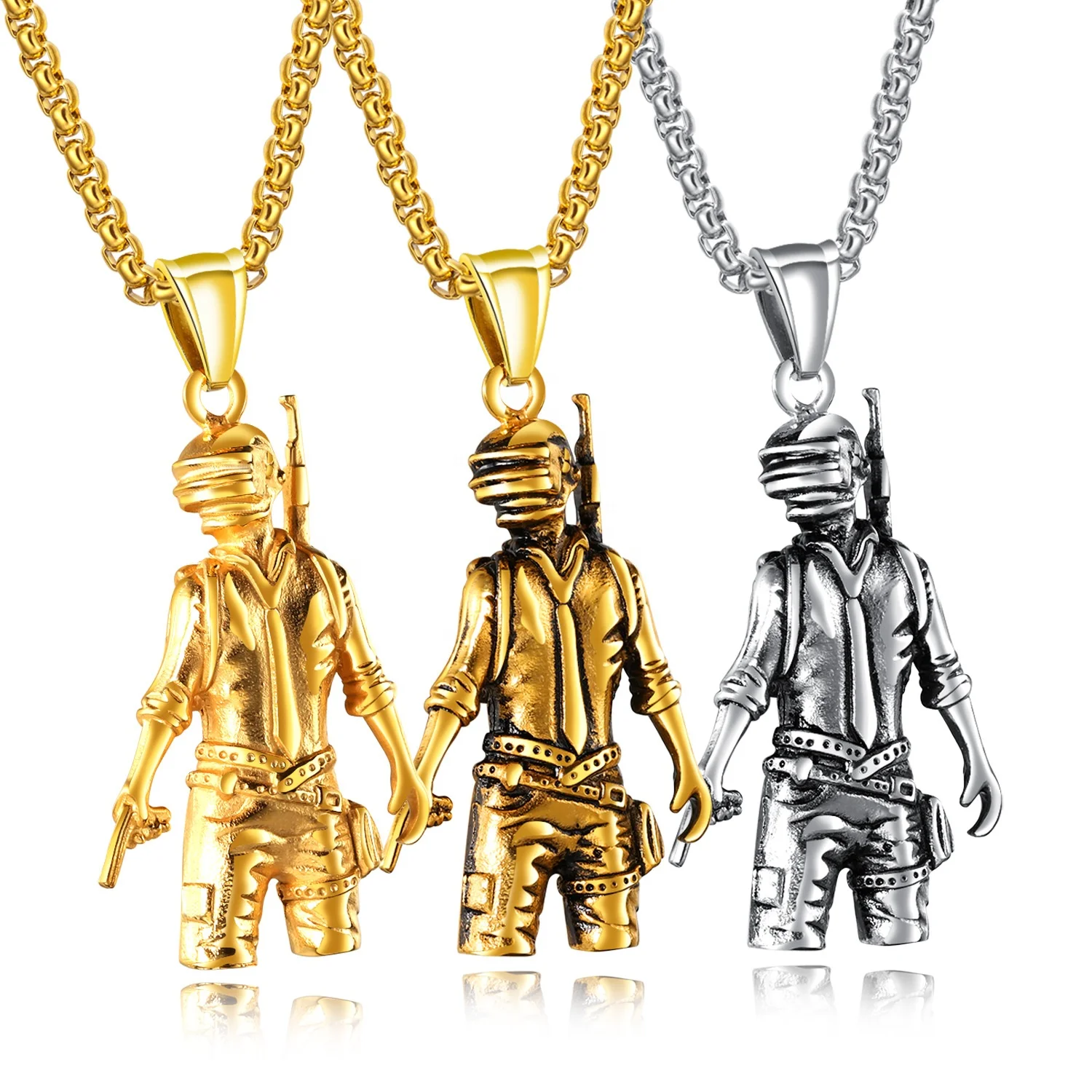 Pubg Surgical Steel Pendant Personality 