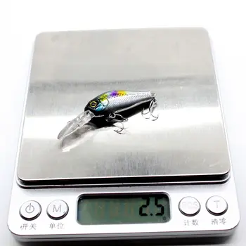 CHEERY Hard Bait Floating Fishing Minnow Midwater 55mm 2.5g Diving 1.2m Rattle Shad Bass Sea Bass Salmon Pike Lure with VMC Hook – Soft Lure – view 5