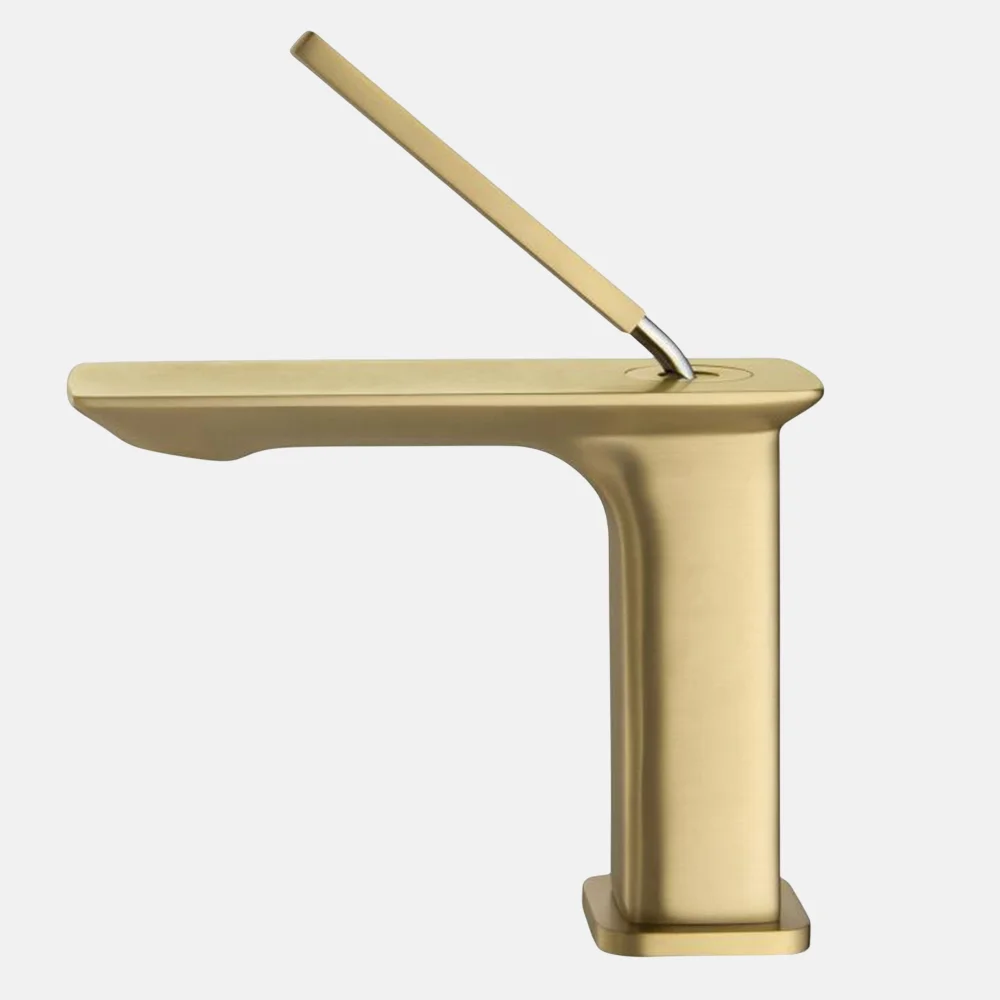 Brushed Gold Basin Faucet