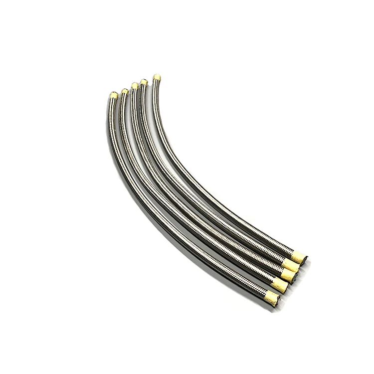 Auto Wire Protecting Ptfe Pipe Corrugated Hoses Transparent Tube Corrugated Flexible An3 Ptfe Fuel Hose