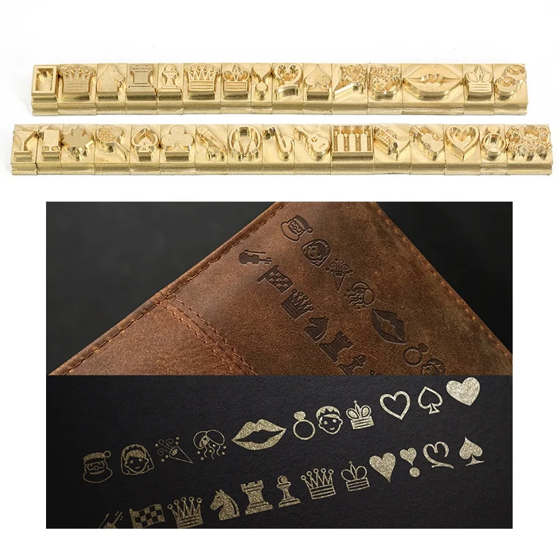 Custom Logo Name Letter Set With Number Symbols Brass Number and Letter Punch Set