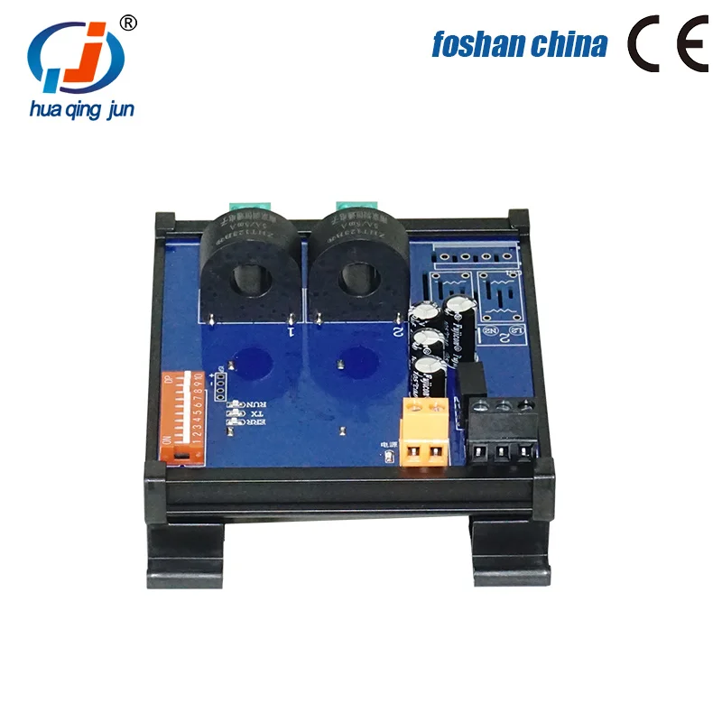 Huaqingjun 2-Channel RS485 AC Current Transformer Detection 25A 50A Modbus RTU Communication Data Acquisition Module