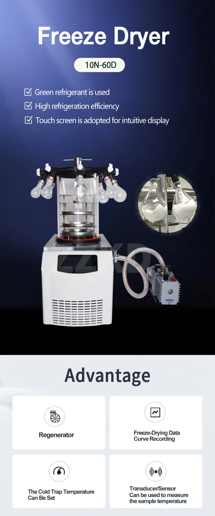 Industrial Vacuum Freezing Drying Machine For Food Freeze Dryer Buy