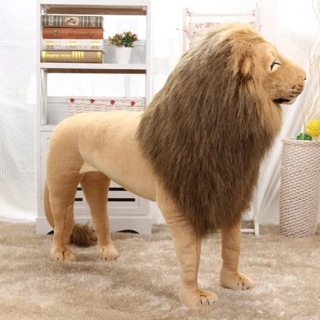 life size lion stuffed animal