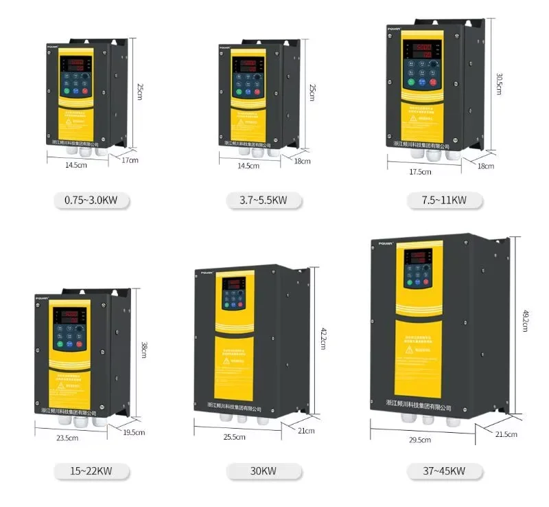 High Performance 380V 75KW IP65 50/60Hz Variable Frequency Drive VFD AC Pump Single Three Phase 220V Nominal Voltage RS-485 supplier