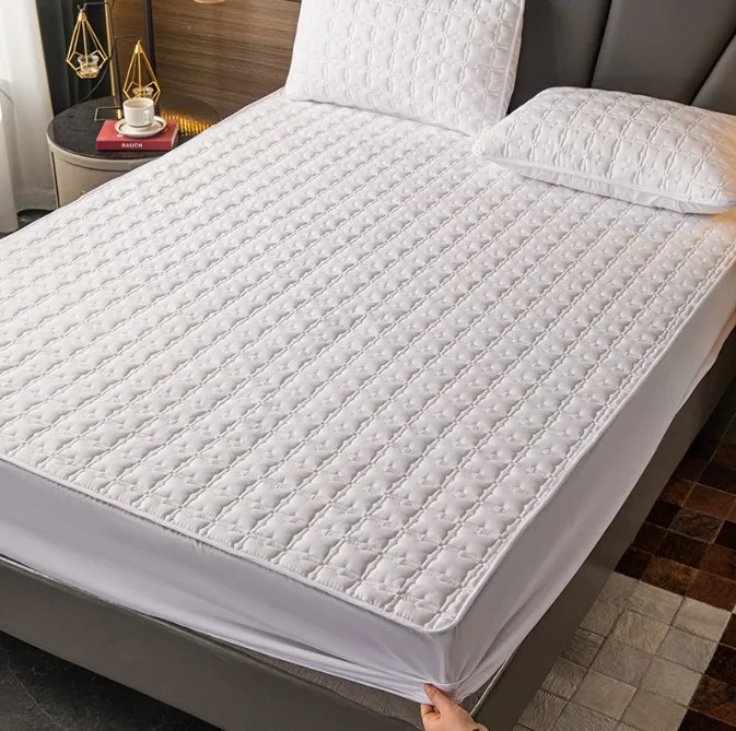Quality OEKO Hotel Deep Pocket Waterproof 220x200cm King Size Bed Cooling Fabric Quilted Mattress Protector