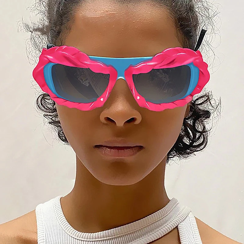 2024 Unique Twisted Cat Eye Y2k Sunglasses for Women display picture 2