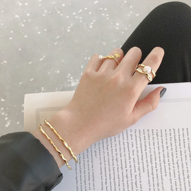 gold plated cuff bangle