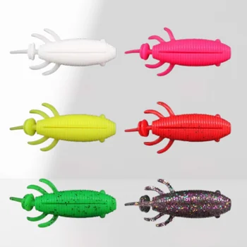 CHEERY Twin Tail Silicone Soft Swim Bait Topwater Lure for Marlin Pike & Cod-Ice Fishing Use 8cm with Hooks – Soft Lure – view 5