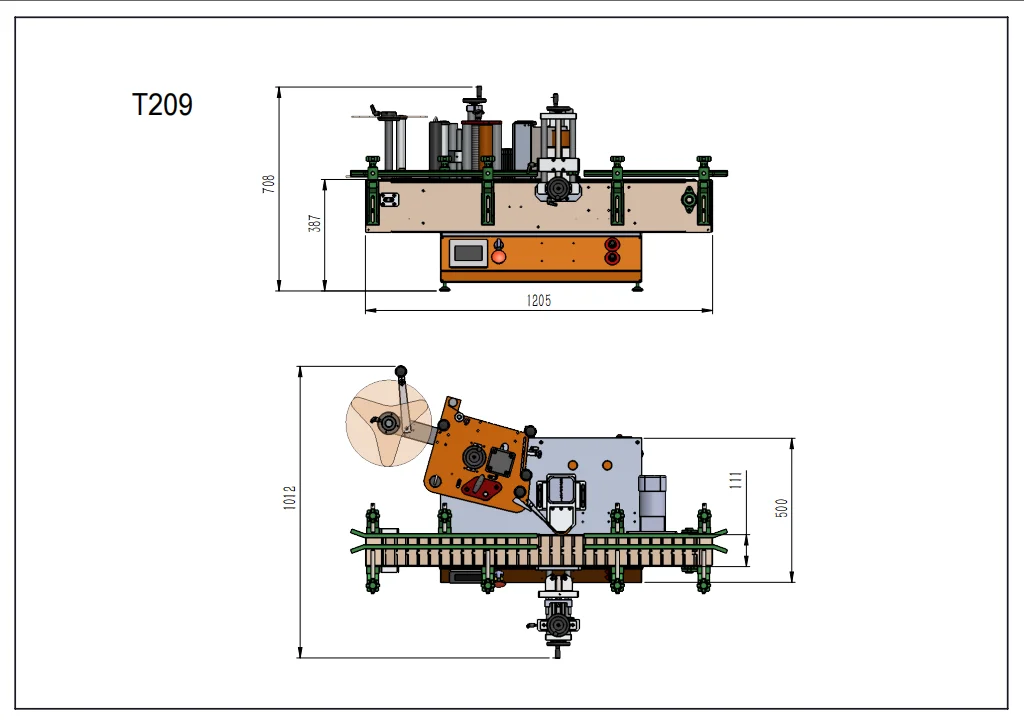 2024 Automatic Barcode Sticker Vial Round Bottle Labeling Making