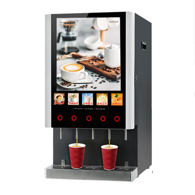 Coffee Vending Machine Commercial Coffee Maker Instant Coffee Machine  Full-automatic Cold Hot Beverage Dispenser - AliExpress