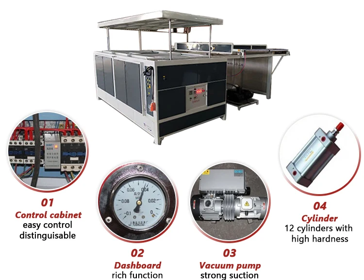New Design Hot Tub Vacuum Forming Machine Acrylic ABS, PVC, PMMA, PC,PET Vacuum Forming Machine Thermoforming for 3D Led Light