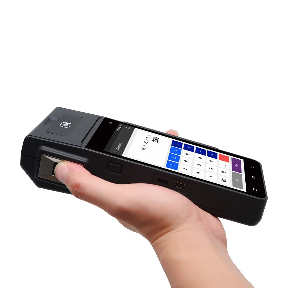 Z90 Chinese Eft Android Custom Crypto Chip Card Reader Car Parking Edc  Fingerprint Pos Terminal