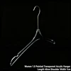 Cintre transparent pointu en acrylique pour femmes 1.0