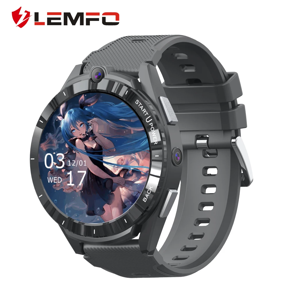 Wholesale New LEMFO LEM16 4G Smart Watch 6GB RAM 128GB ROM 4G SIM Card WIFI GPS Android 11 Big Smartwatch 2022 From