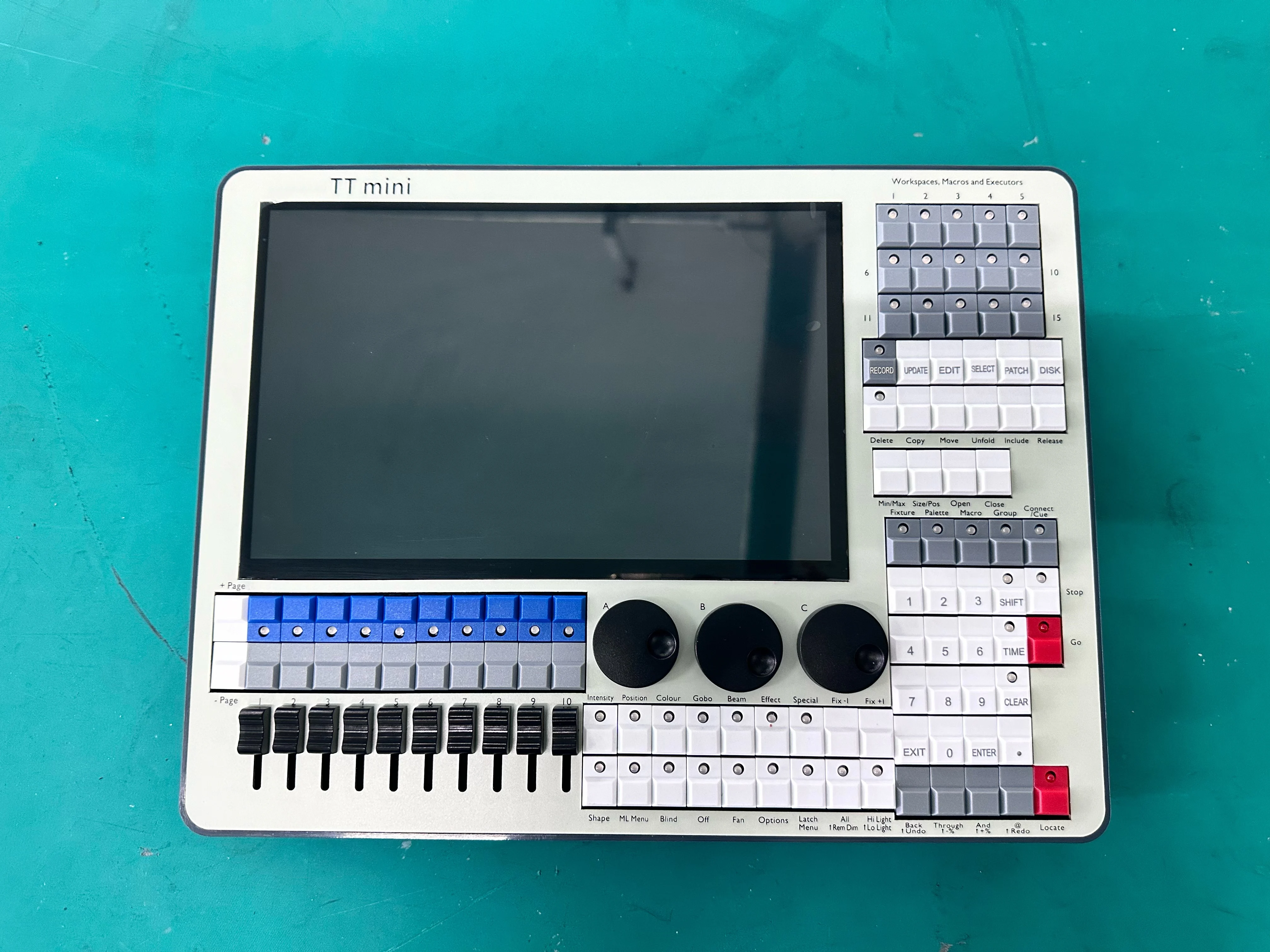V17 Mini Tiger Touch Stage Lighting Console Quartz DMX Controller for Moving Head Lights