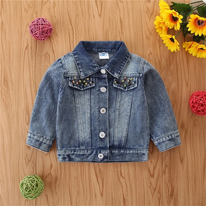 Consignment Service Baby Girl Denim Jacket Plaid Outdoor Leopard Hollowed Out Children Girls