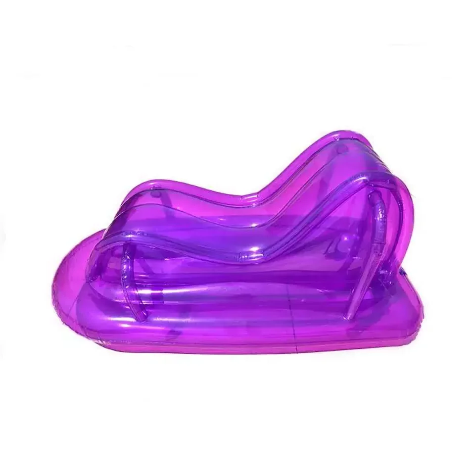 Custom PVC Transparent Advertising Inflatable Lounger Air Sofa Chair