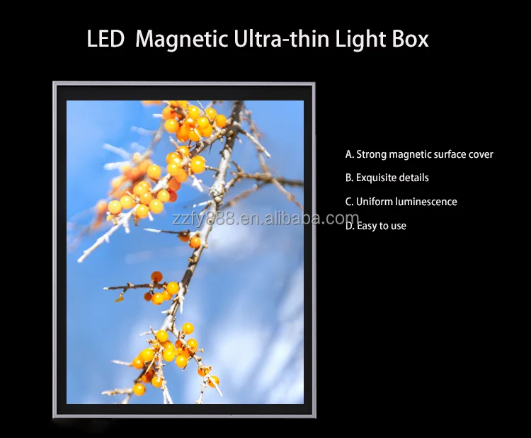 Magnetic Panel Advertising Led Light Box Suppliers Single Side Acrylic