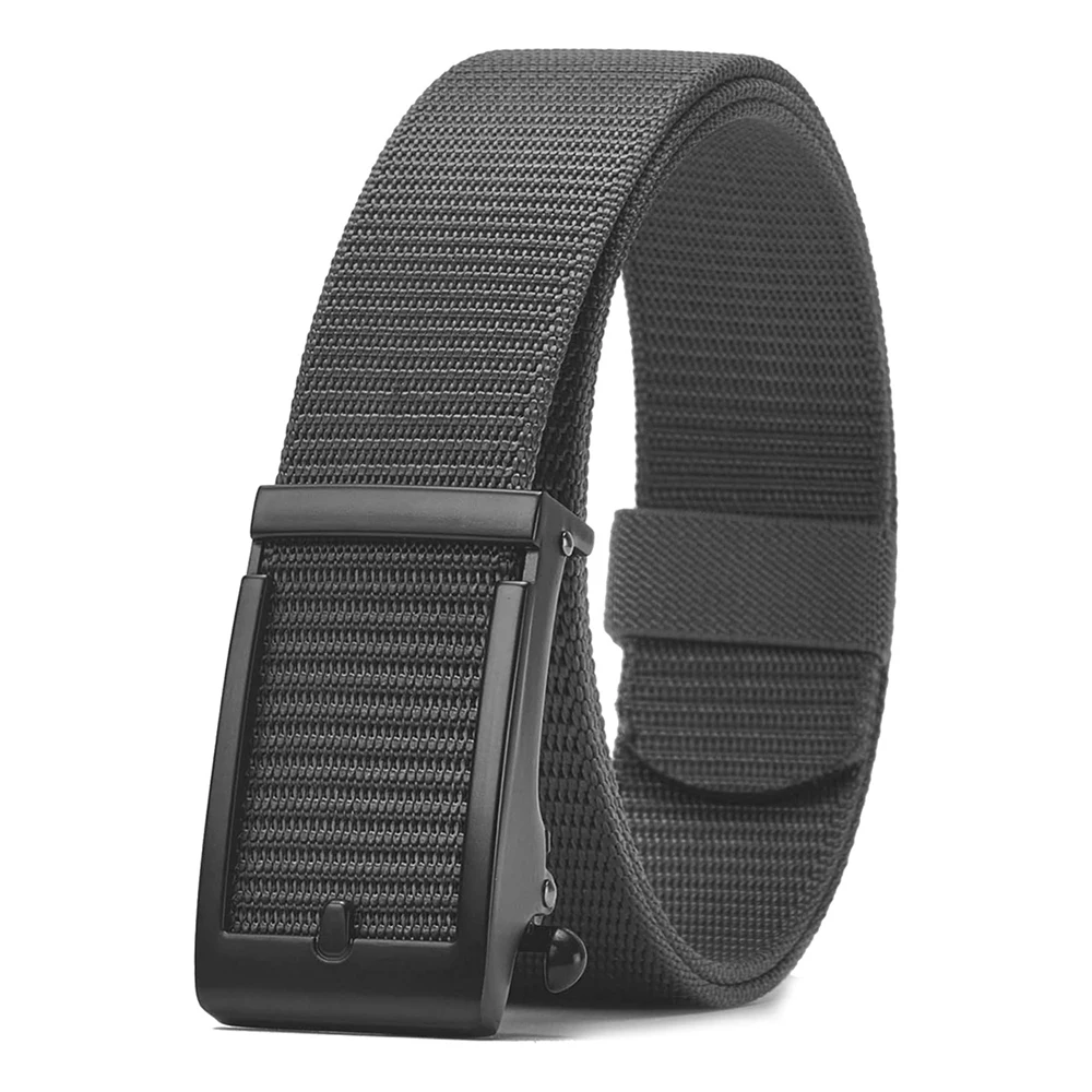 Wholesale Durable Ratchet Belts Nylon Web Belts Casual with Automatic Buckle Adjustable Golf Tactical Nylon Belt