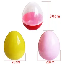 Easter Plastic Eggs Simulated Eggs Colors Decorative Gifts Children Toy Painting Models Shells Box Easter Egg