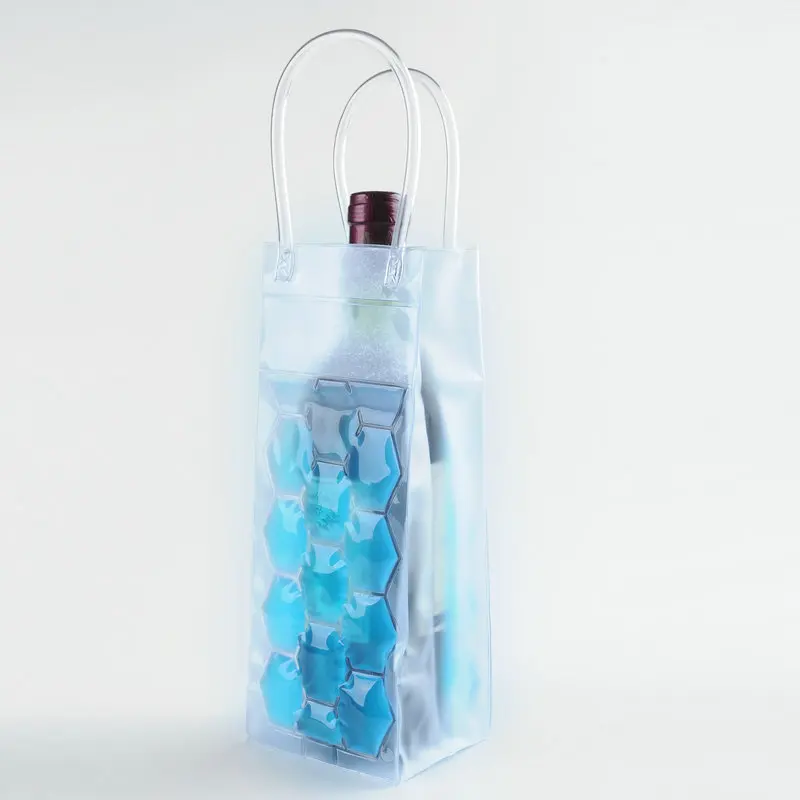 2 Sacs Isothermes Refroidisseurs Bouteilles PVC Bleu - Maintien Froid Vin Champagne