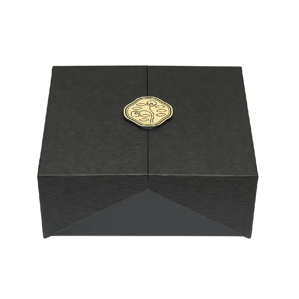 Luxury Black Double Door Open Skincare Gift Set Box Custom Logo ...