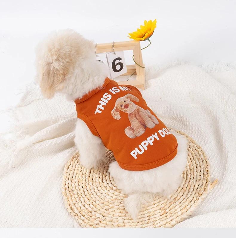 New Summer Thin Anti-hair Pet Clothes Bear Vest Than Bear Chihuahuas Small and Medium-sized Dog Clothes Cross-border manufacture