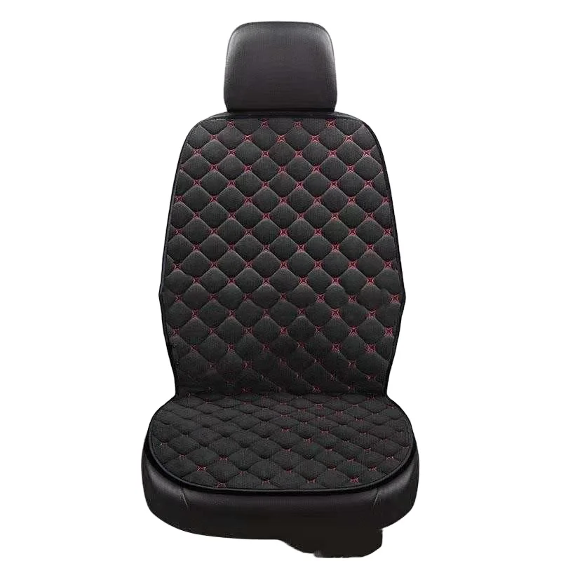 Зимние теплые плюшевые подушки сиденья автомобиля универсальный Электрический Подогрев машинное сиденье