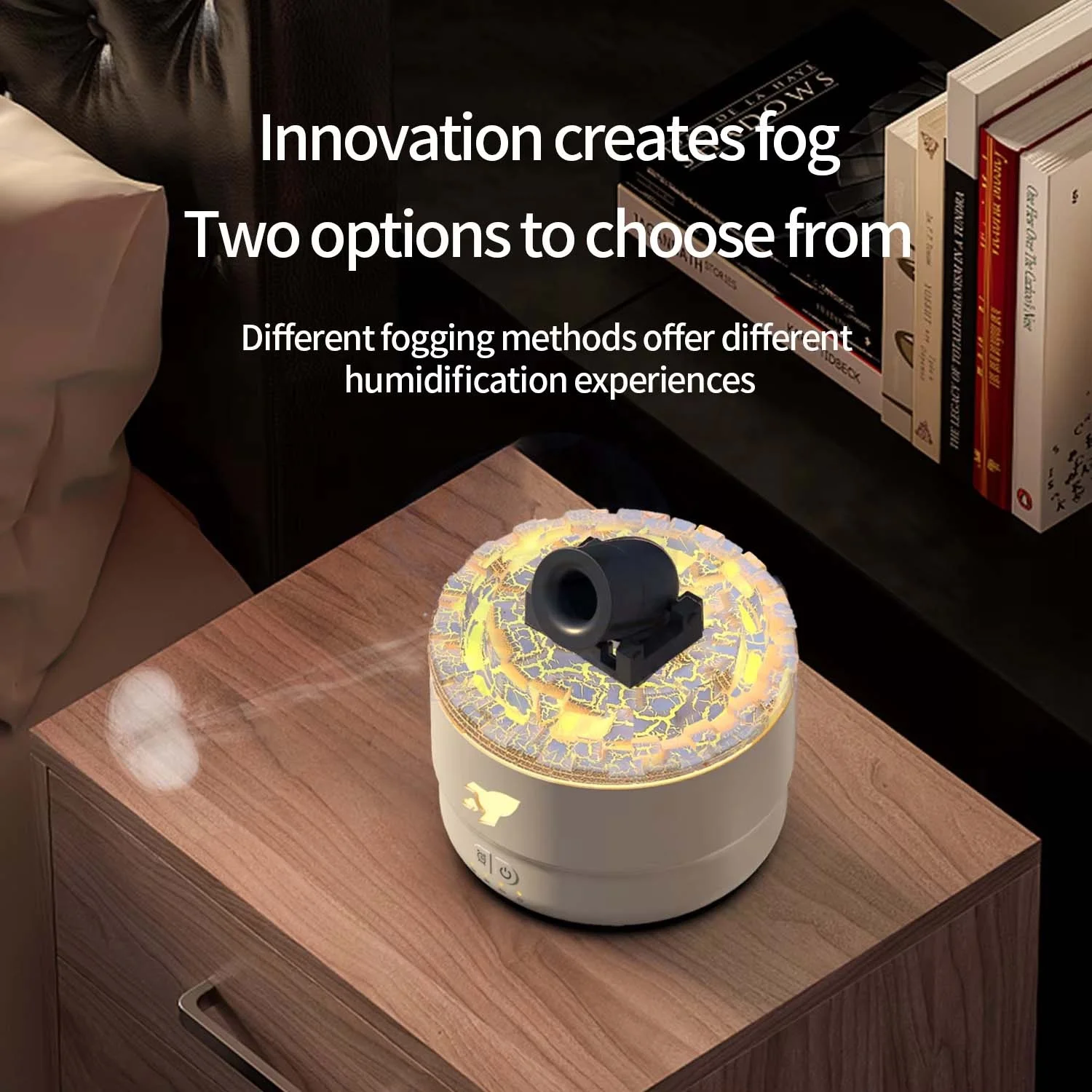 Creative Turret Aromatherapy Machine Convenient Home Bedroom Seven-colour Anti-true Flame Ambient Light Large Spray Humidifier 5