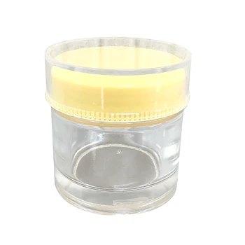 Wholesale Custom Good Clear Acrylic Cream Jar Lid Plastic Collar Empty 5g 10g 15g 30g 50g Glass Cosmetic Jars Skin Care Cream