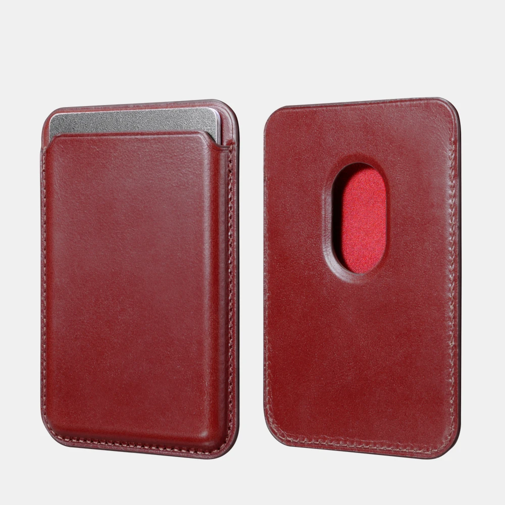 New Design Customized Credit Card Holder Business Wallet Brown Case Pocket Travel Fashion Gift for Vintage Leather Card Bag