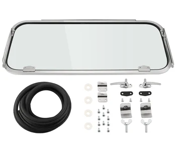 Stainless Steel Rear Safari Window Complete Kit Compatible With Vw Type ...