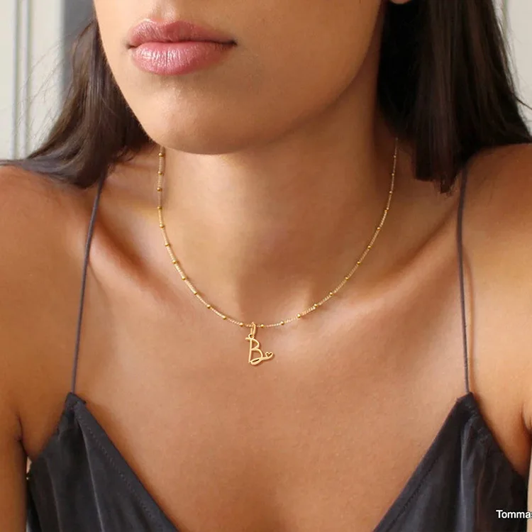 Alphabet Pendant Necklace