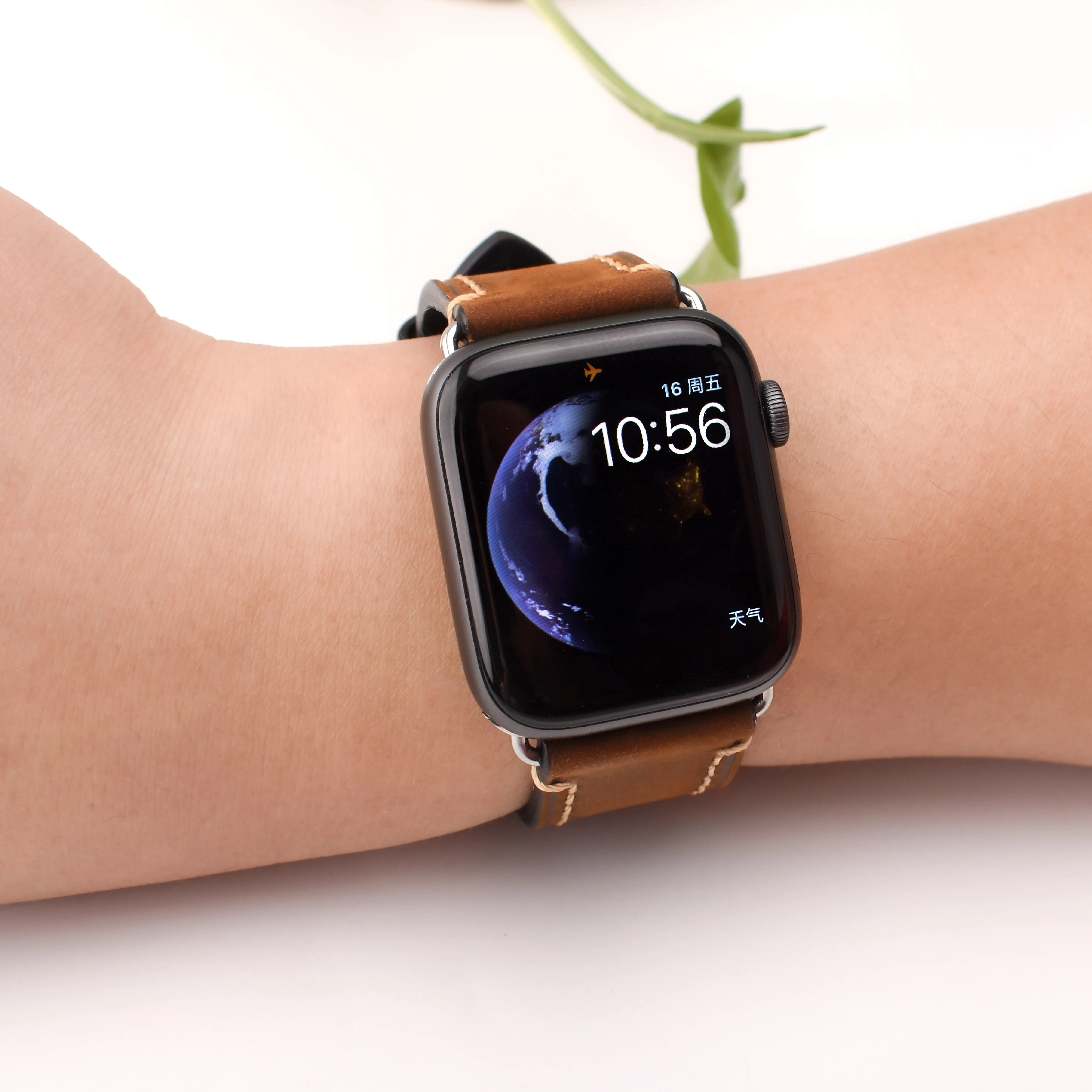 Correas de cuero Vintage para Apple Watch Band 38mm 40mm 42mm 44mm