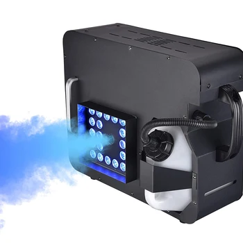 High Quality 1500W Smoke Machine 24 RGB LED Remote Control DMX512 Vertical Spray Fog Machine for Wedding Party Stage Effect