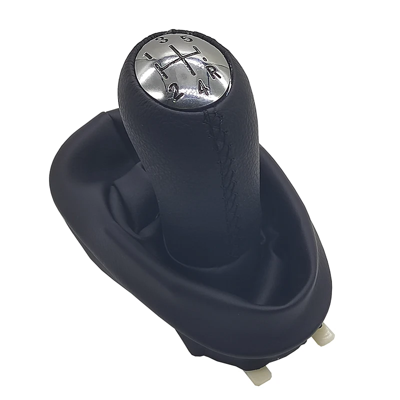 5 Speed Manual Gear Shift Knob Lever with Leather Boot Interior Accessories for Renault Clio 2 Clio 3 Megane 2 Scenic 2 Kangoo