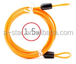 Luggage high carbon pvc steel wire hose lock safety rope lanyard cable anti theft Security Wire cables