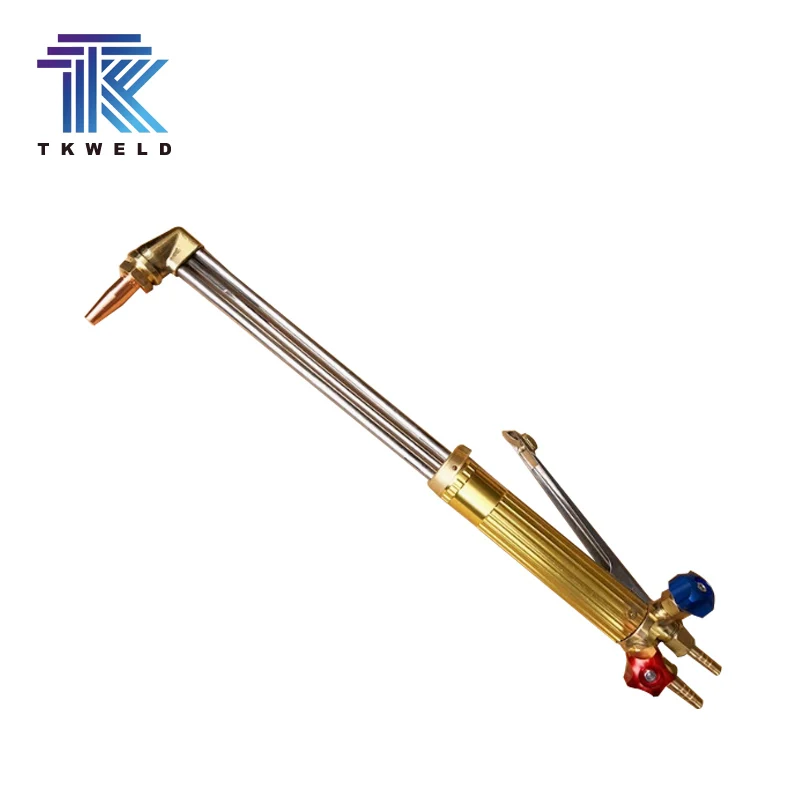TKWeld FEG-250 Heavy-Duty Portable CO2 & Oxygen Acetylene Long-Handled Welding Torch with Double Switch and 54V Input