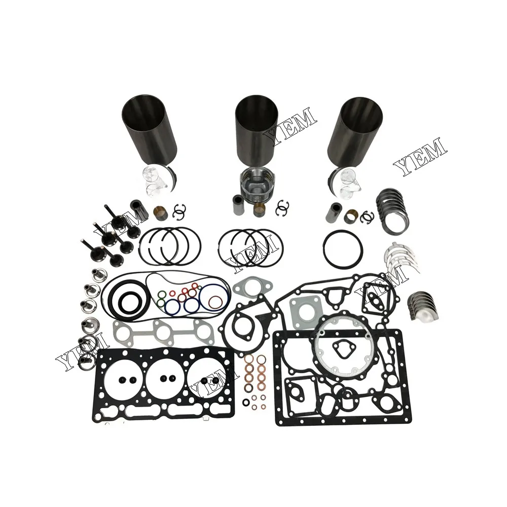 For Kubota Engine Parts D1105 Overhaul Kit With Valves 6
