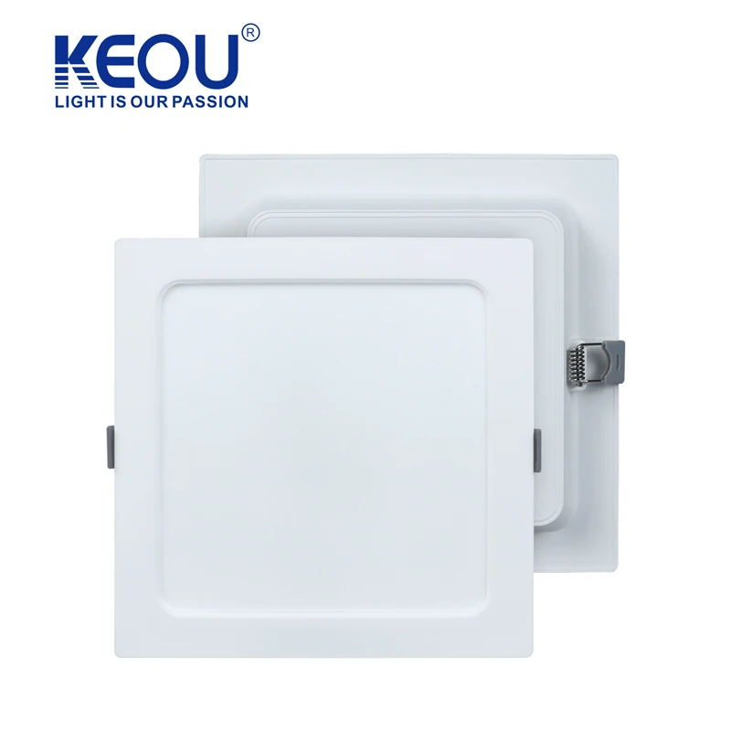 KEOU Hot Selling Round square Plastic 5W 7W 12W 16W 22W Indoor Light Led Panel Light