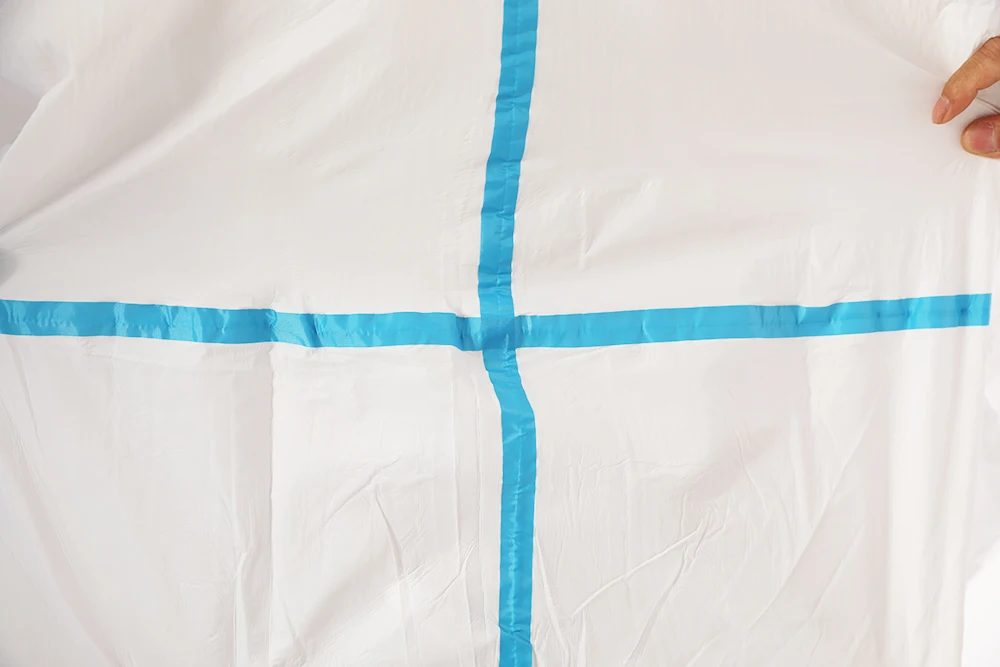 
EN14126 AAMI Level 4 Pp Ppe Isolation Coverall Kits Disposable Medical Protective Clothing 