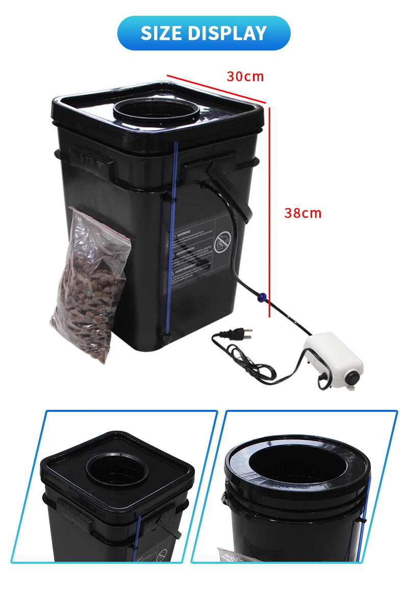 5 Gallon Dwc Hydroponic System Single Clone Bucket Hydroponic Growing