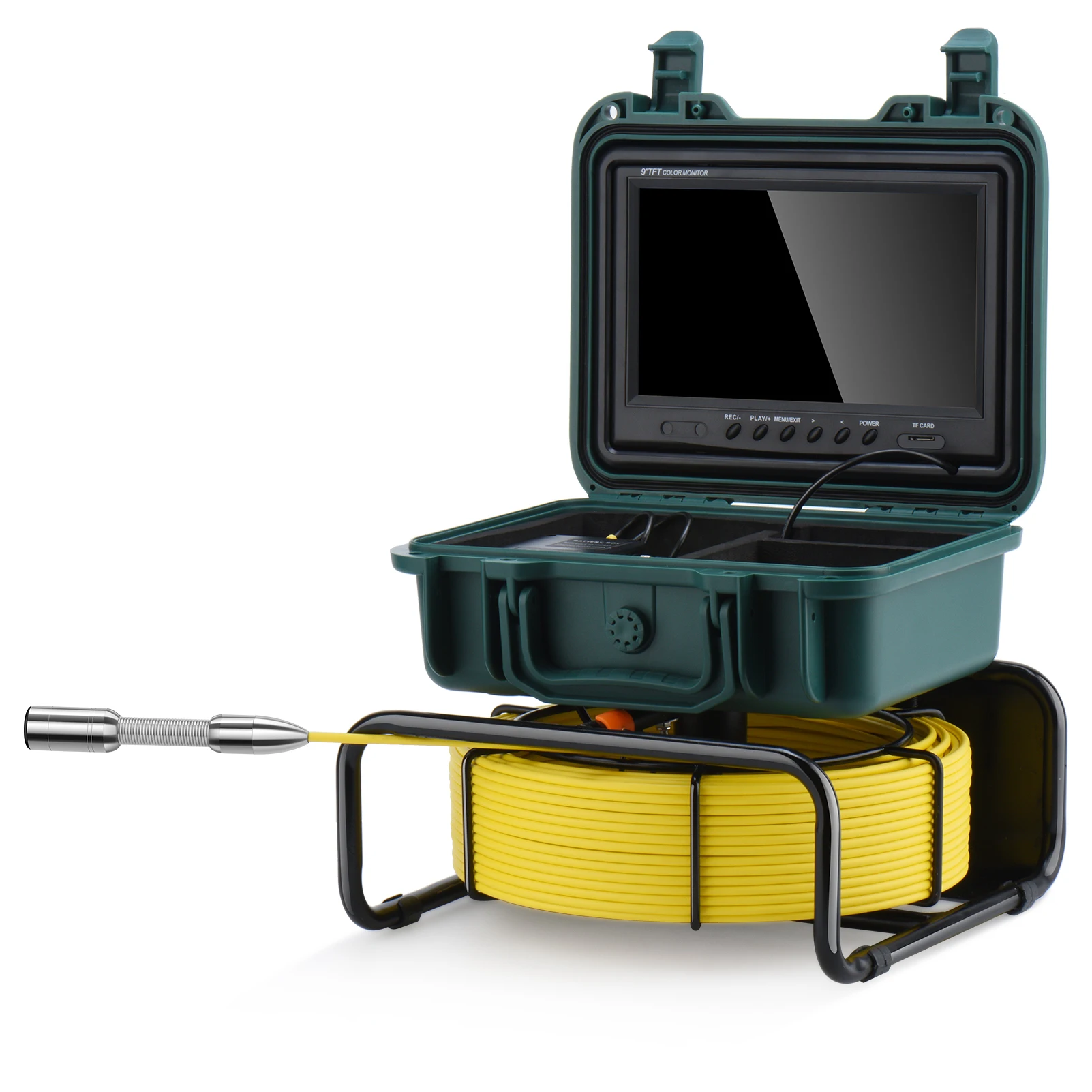 9Inch HD1080P Touch Screen Sewer Camera with 512Hz Sonde&Self-leveling&Meter Counter for Home pipeline Inspection supplier