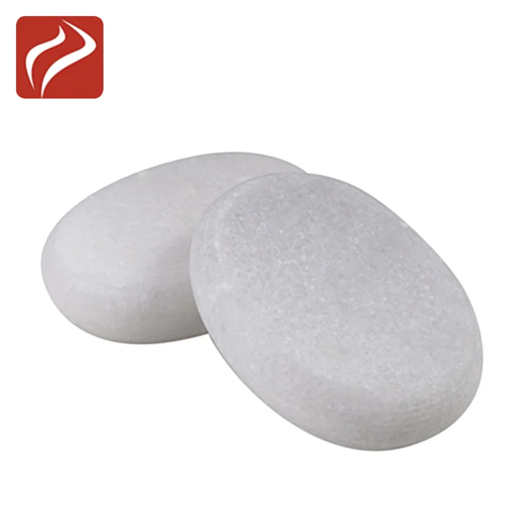 Wholesale Oval Shape Energy Cold Marble Spa Body Massage Stone For Sale