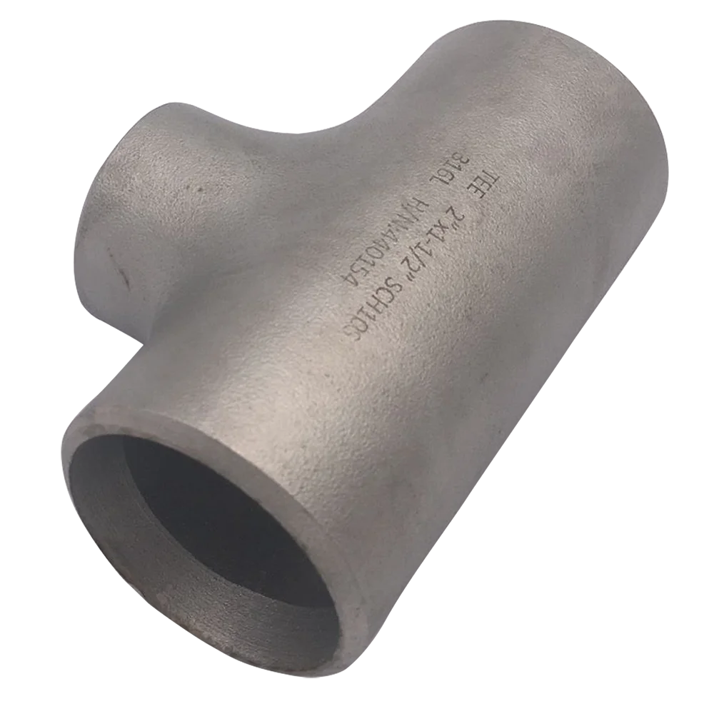 Steel Pipe Fittings Cuni 9010 Reducing Tee 5" X 4" 20 Bar Copper Nickel