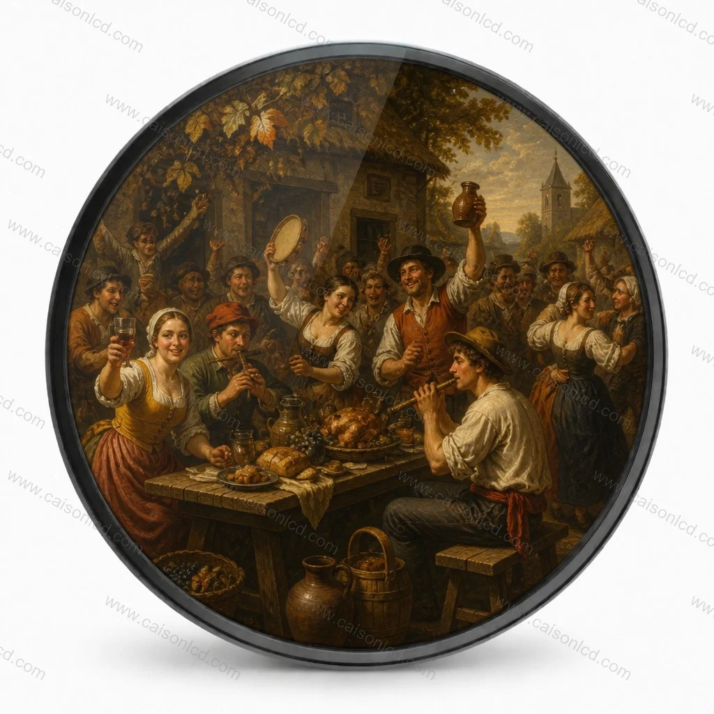 AUO 23.6 Inch Round LCD Display Screen P236RVN01.0 with 848(RGB)*848,700 Nits,600.384(W)*600.384(H),touch Circular Display
