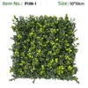 Panneau mural en herbe d'eucalyptus panaché jaune et vert foncé