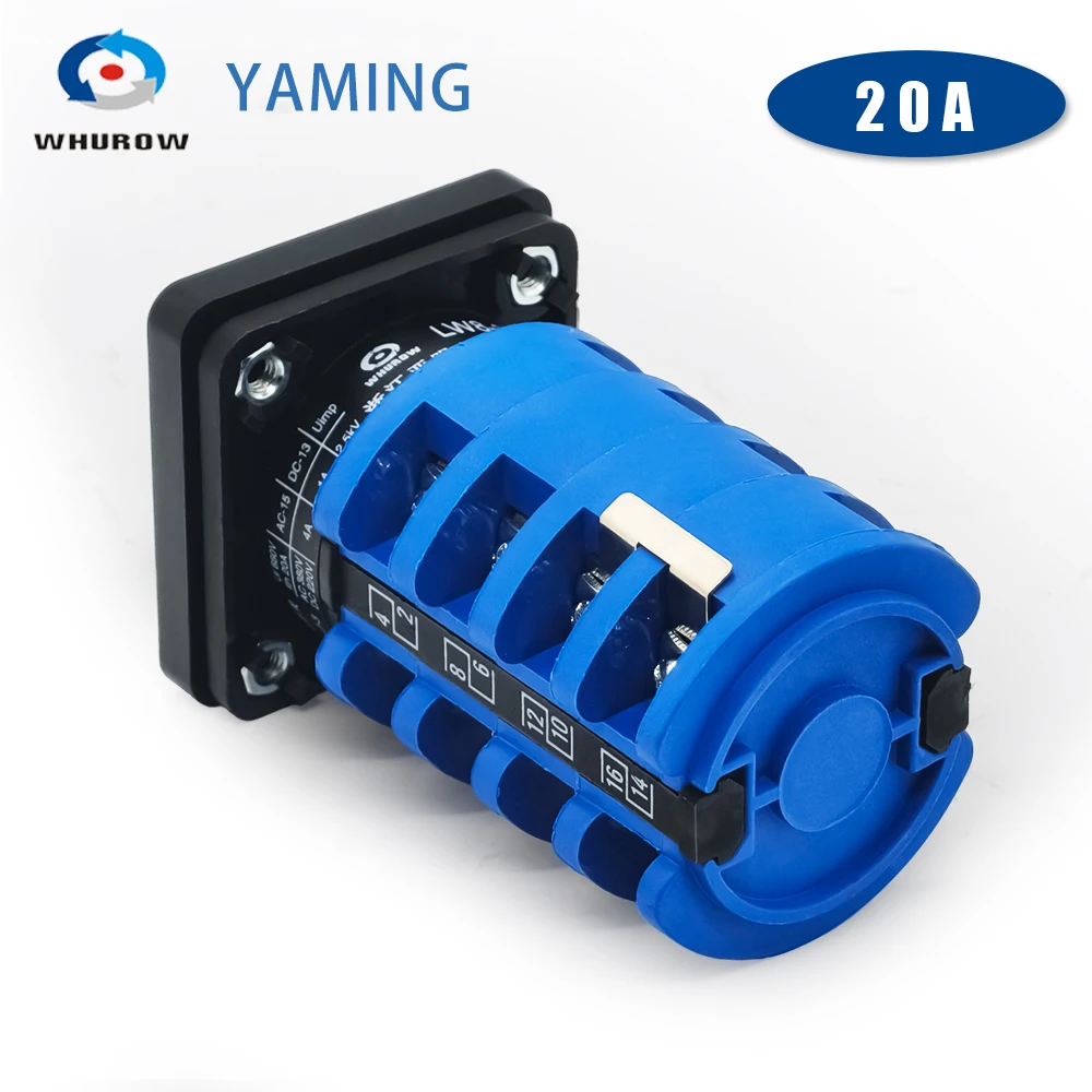 Interruttore A Camme Universale LW8-10D404/3B – Per Motore 220V, Inversione Mono 10A Inversione Motore Monofase