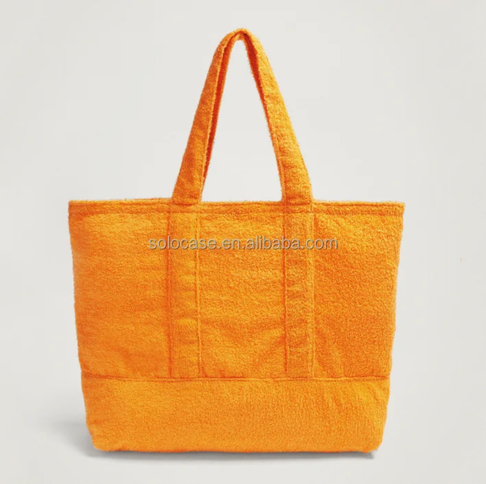 Summer Terry Cloth Beach Tote Bag
